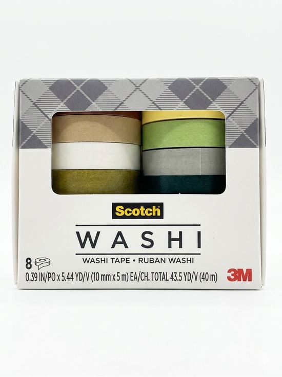 Scotch Other - Scotch Washi Tape Decorative Crafting Rolls Assorted Colors 8 Count Lot Bundle